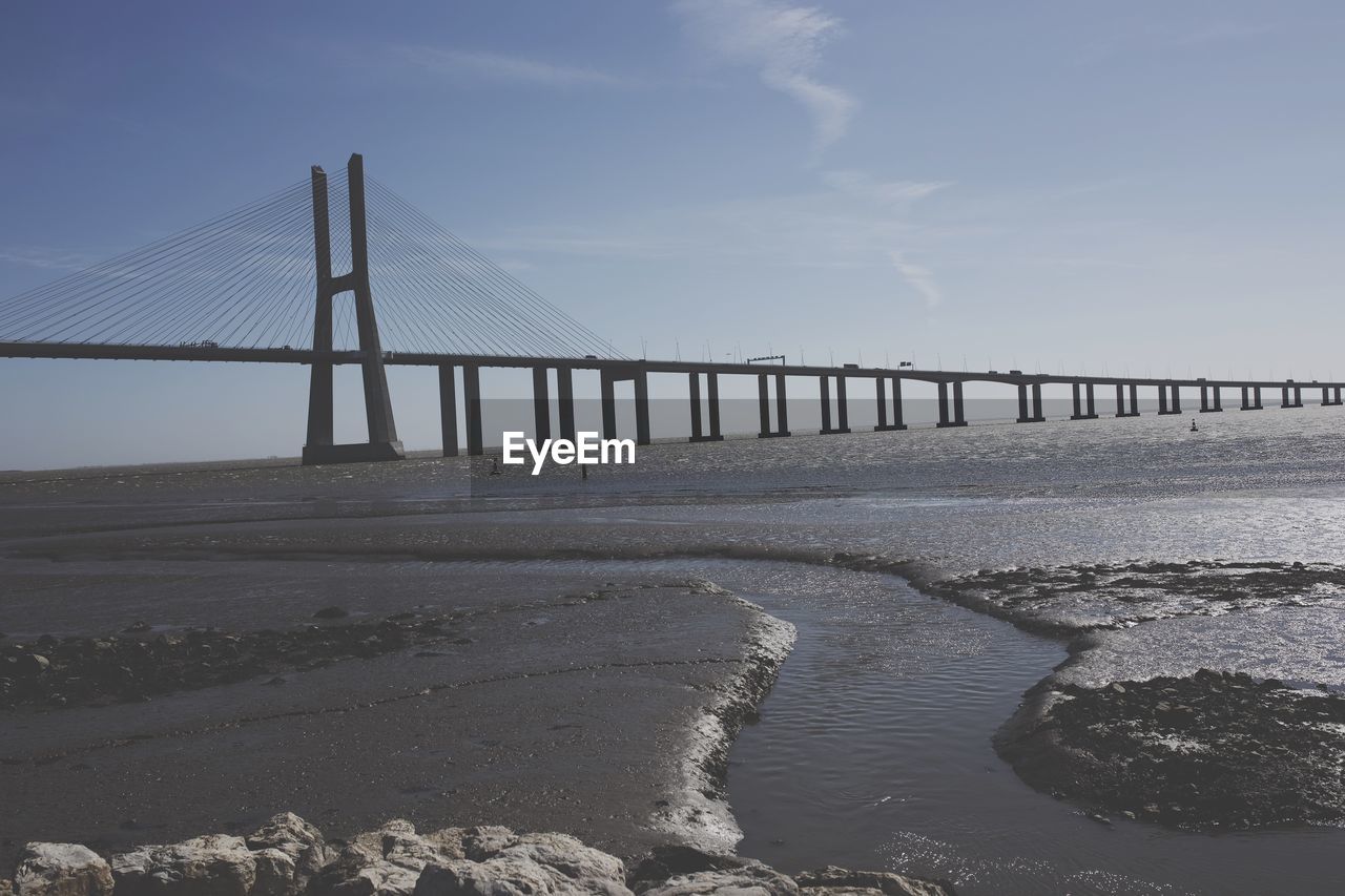 Vasco da gama bridge over tagus river