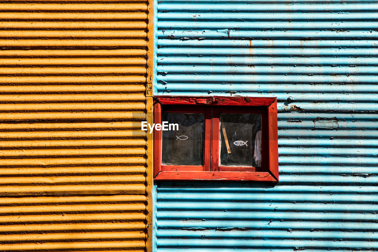 Window of house on sunny day