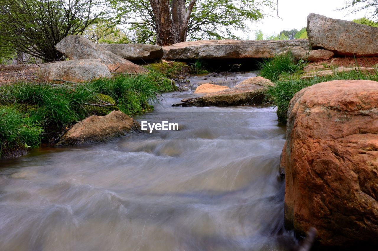 WATER FLOWING IN STREAM