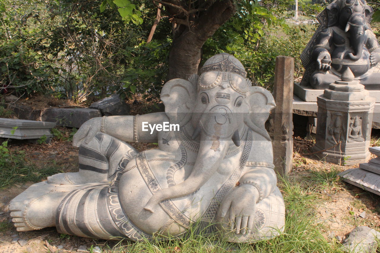 Ganesha statues in park