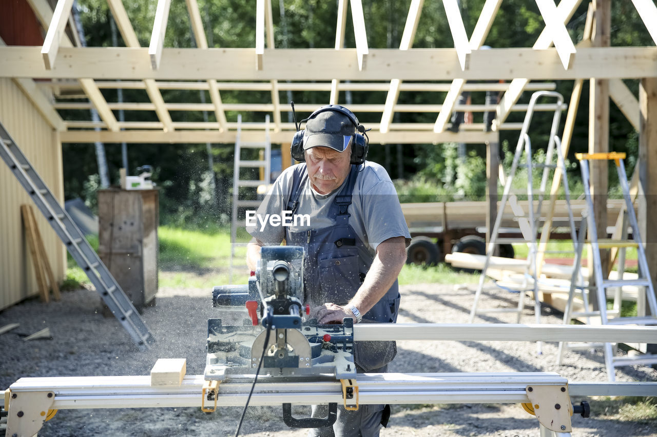 Carpenter at work