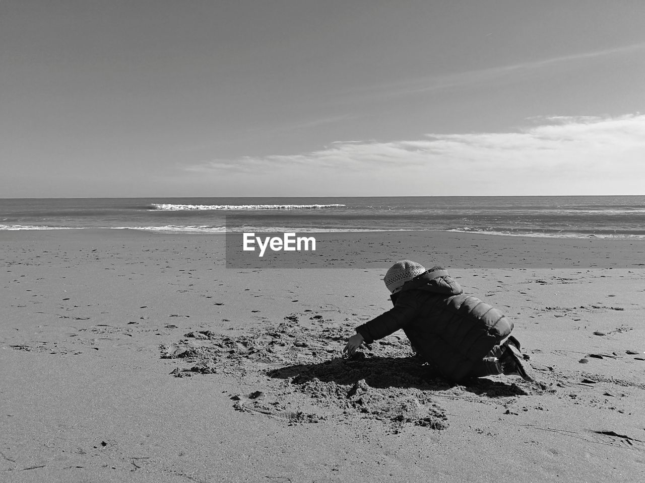 VIEW OF HORSE ON BEACH