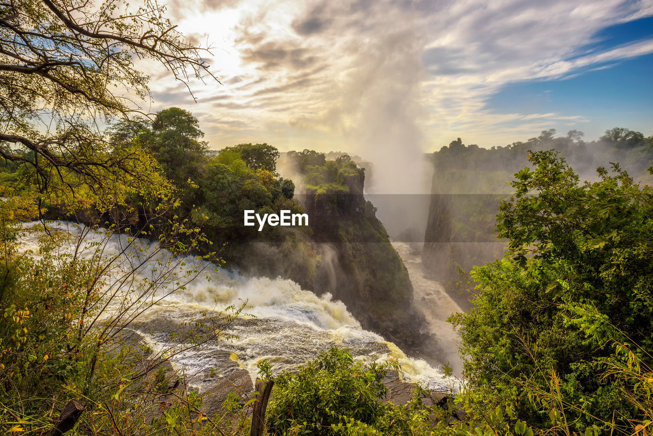 SCENIC VIEW OF WATERFALL