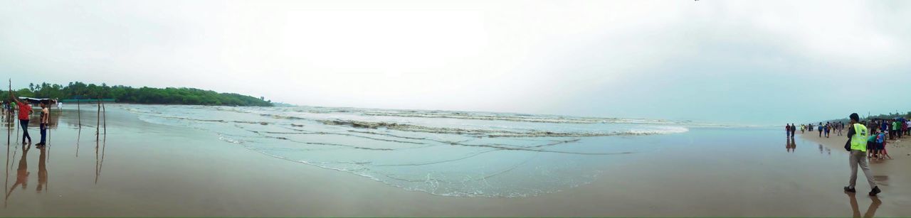 Panoramic view of beach against sky