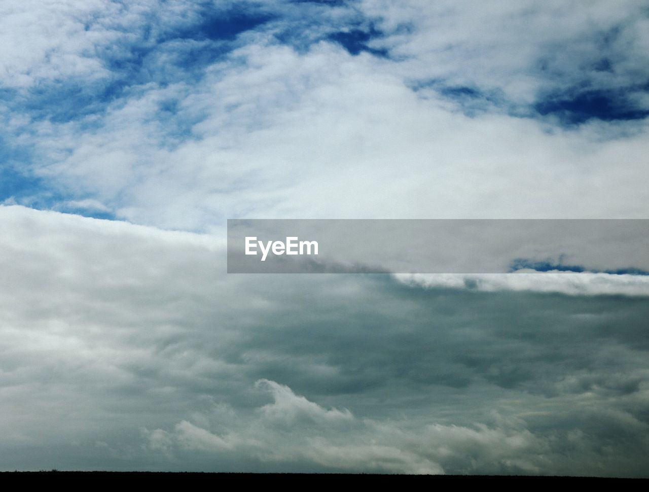 Low angle view of cloudy sky