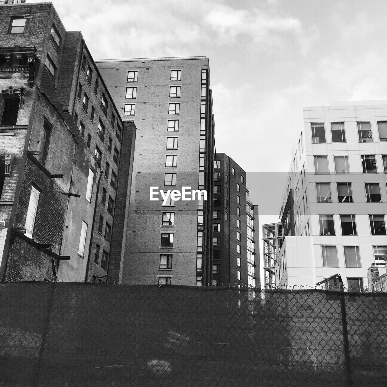 Low angle view of buildings against sky