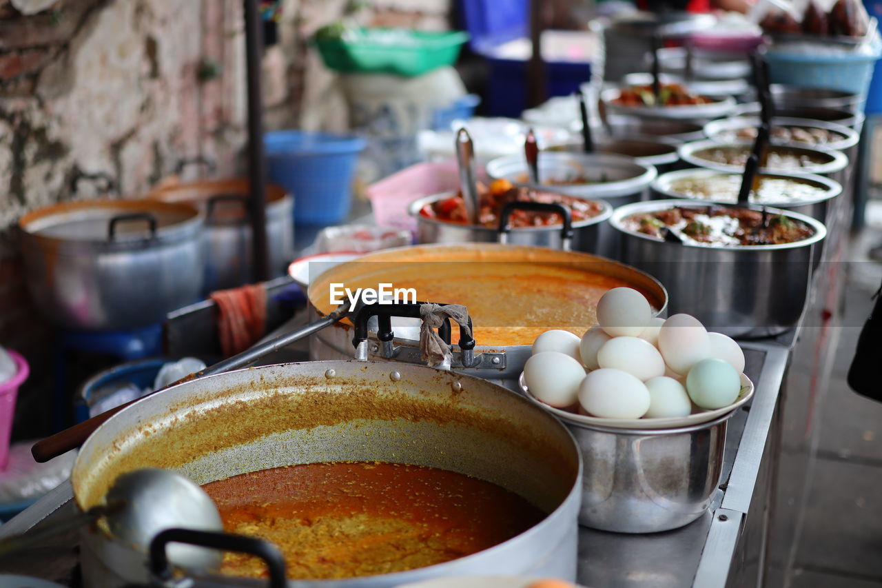 Close-up of food on table