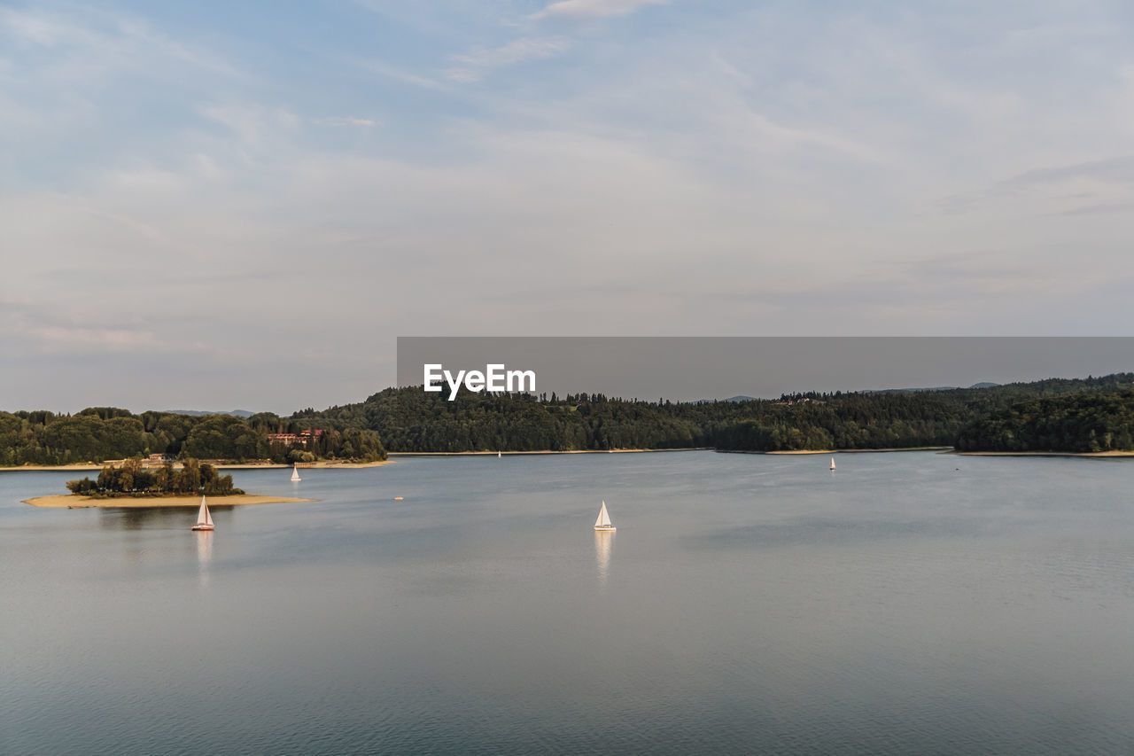 LAKE AGAINST SKY