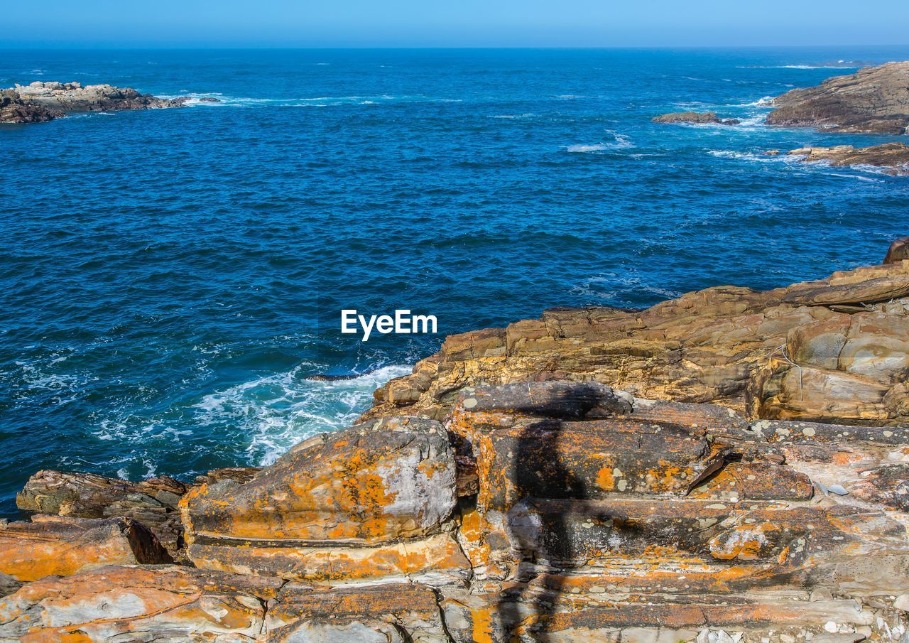 SCENIC VIEW OF ROCKS ON BEACH