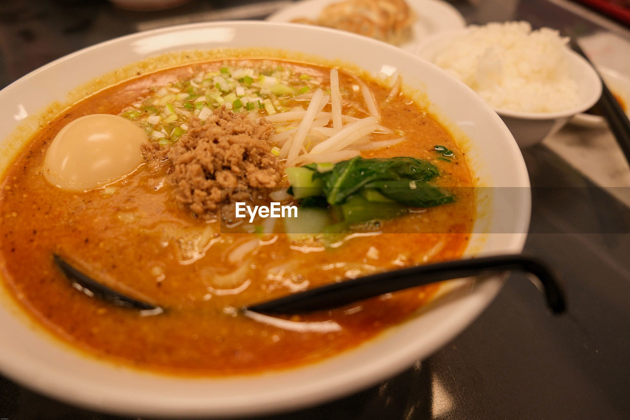 Close-up of dam dam noodles in bowl