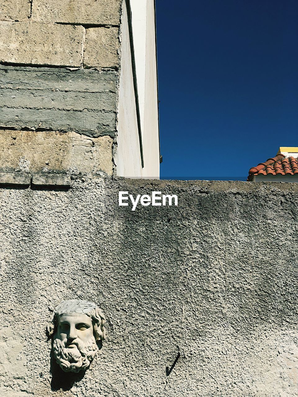 Low angle view of building against clear sky