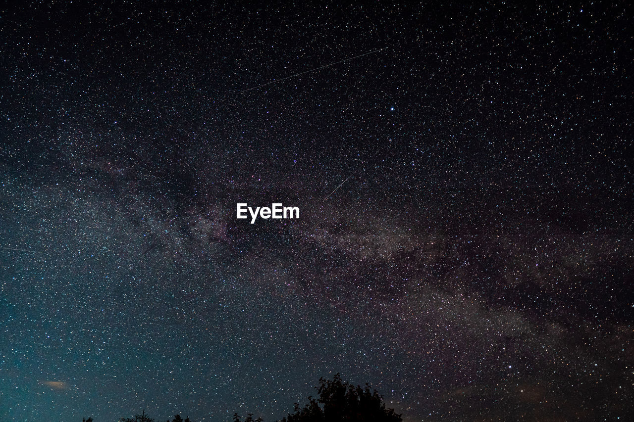 Low angle view of stars in sky