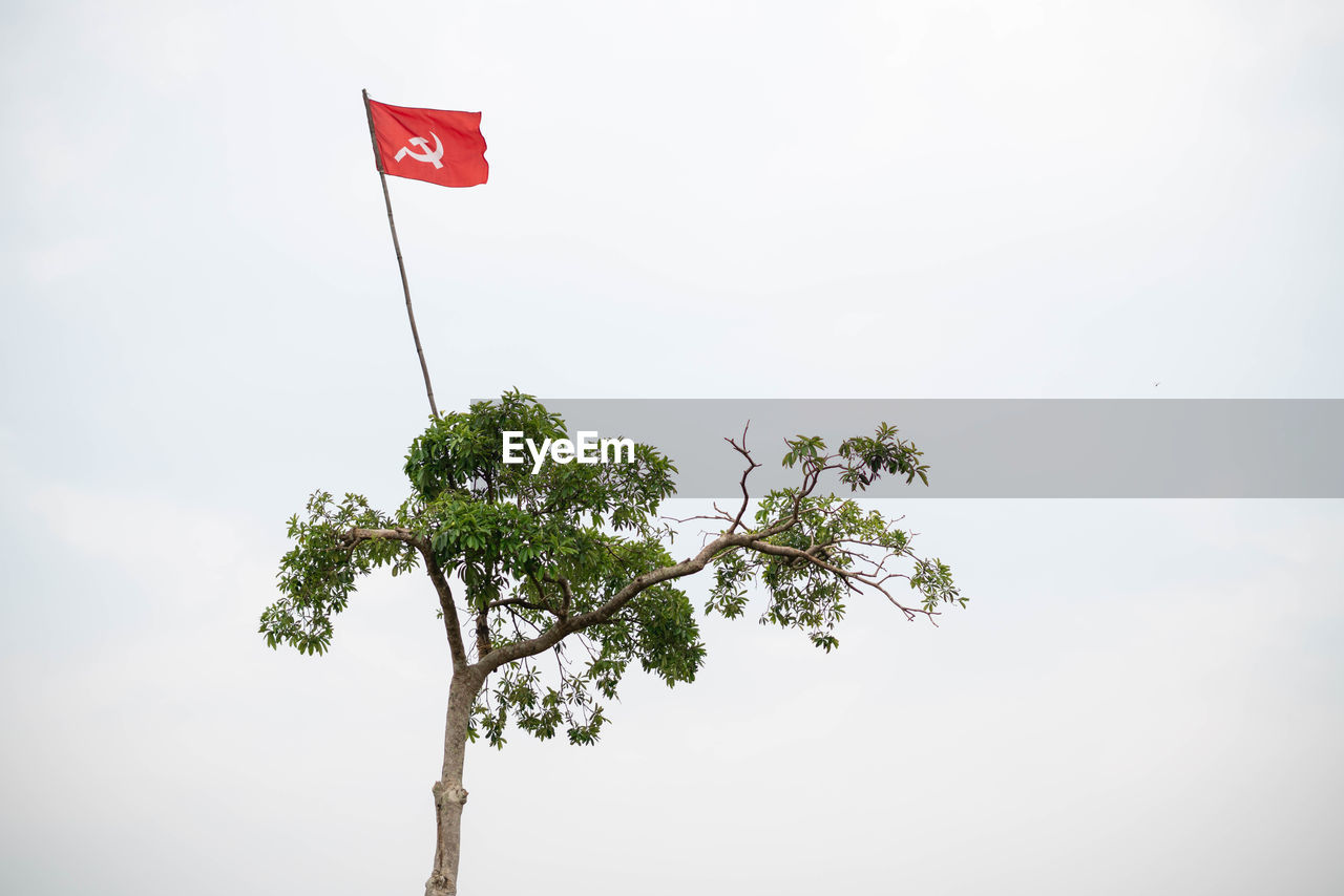 LOW ANGLE VIEW OF FLAG AGAINST SKY