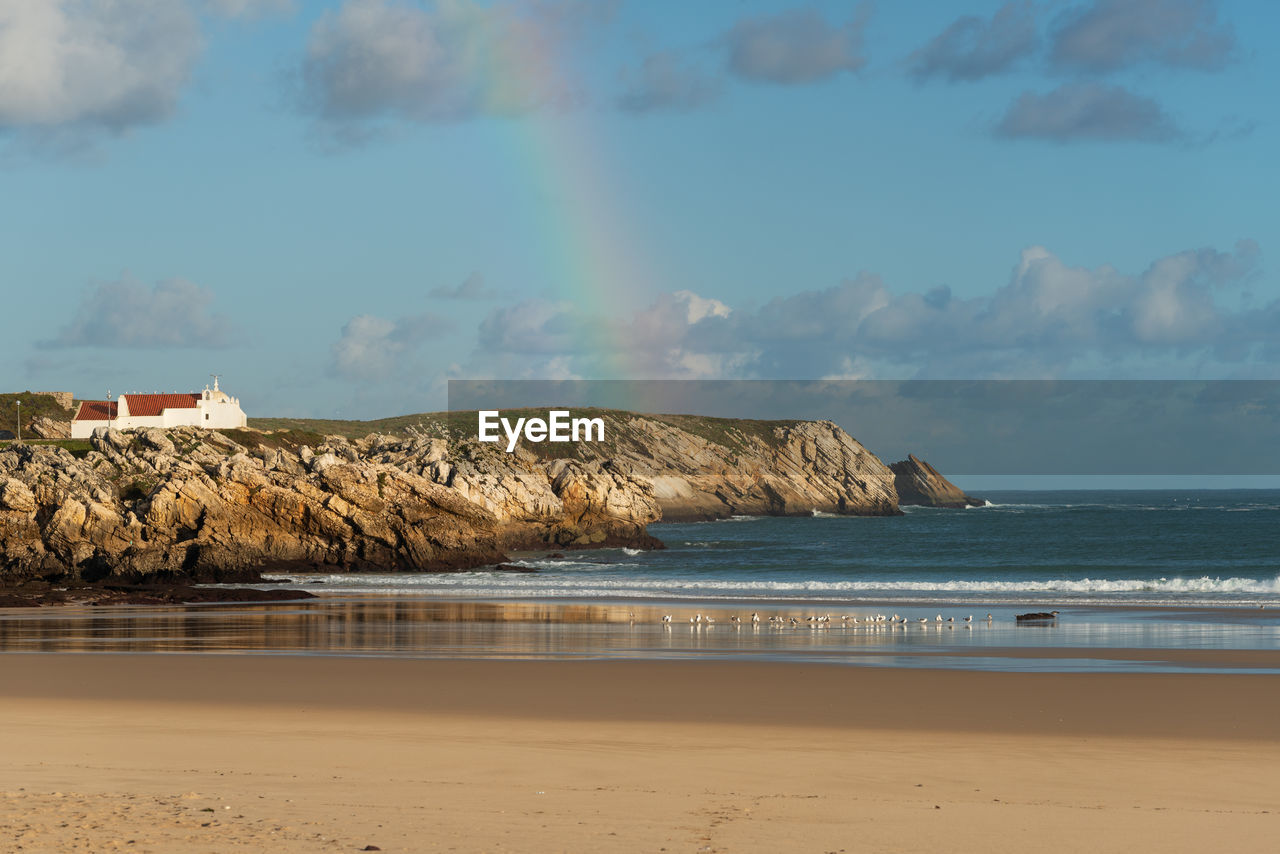 PANORAMIC SHOT OF SEA AGAINST SKY