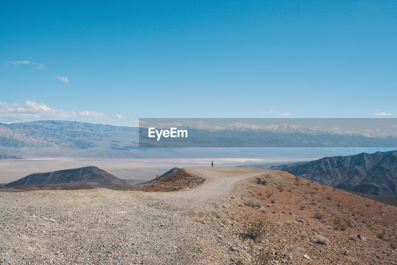 Scenic view of desert against sky