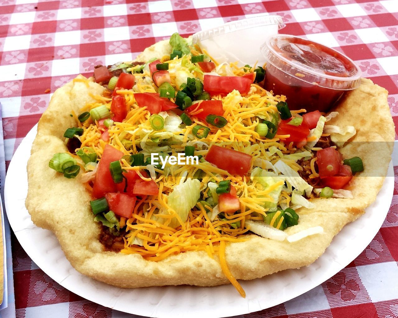 CLOSE-UP OF SERVED FOOD IN PLATE