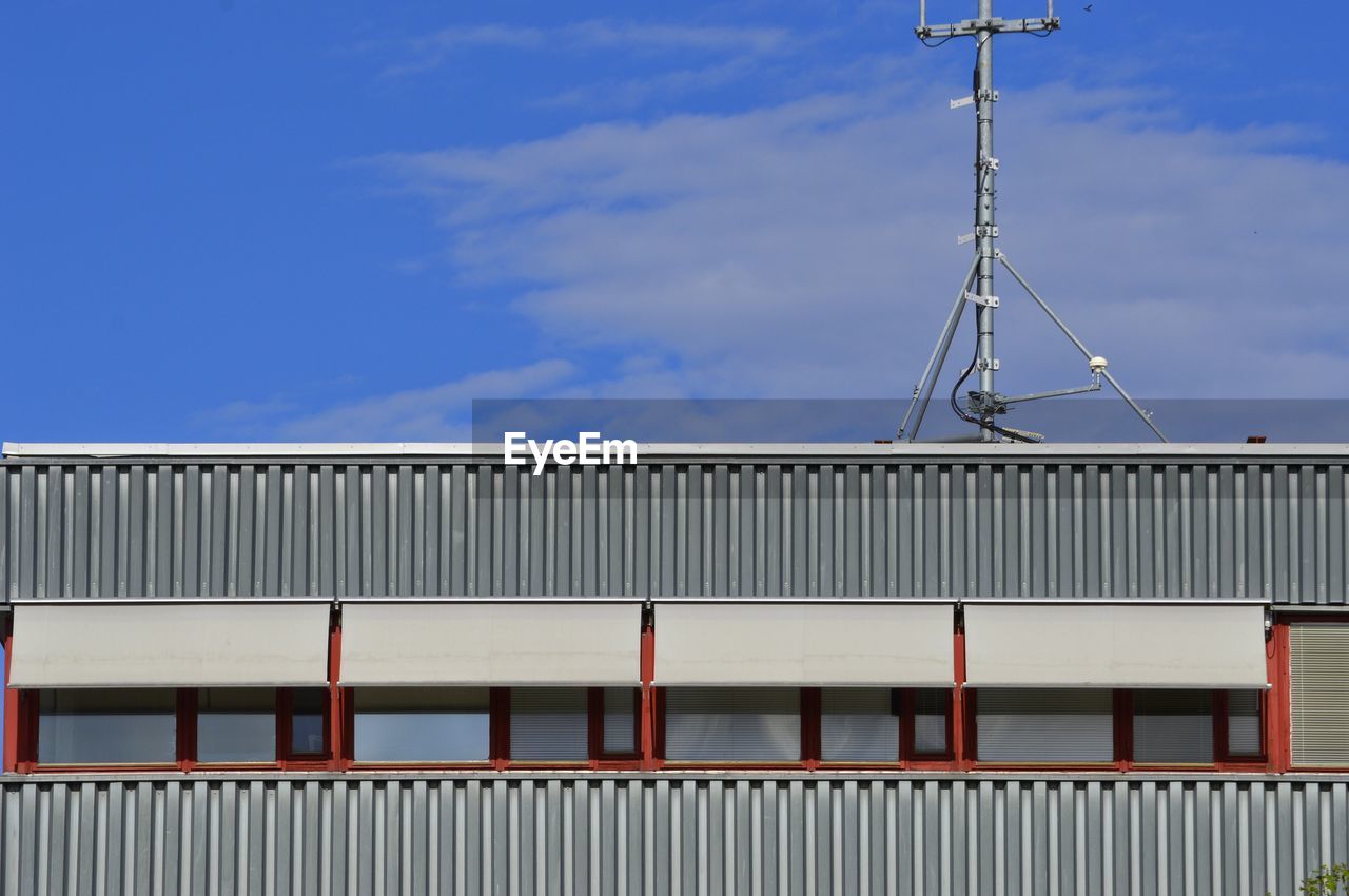 Low angle view of building against sky