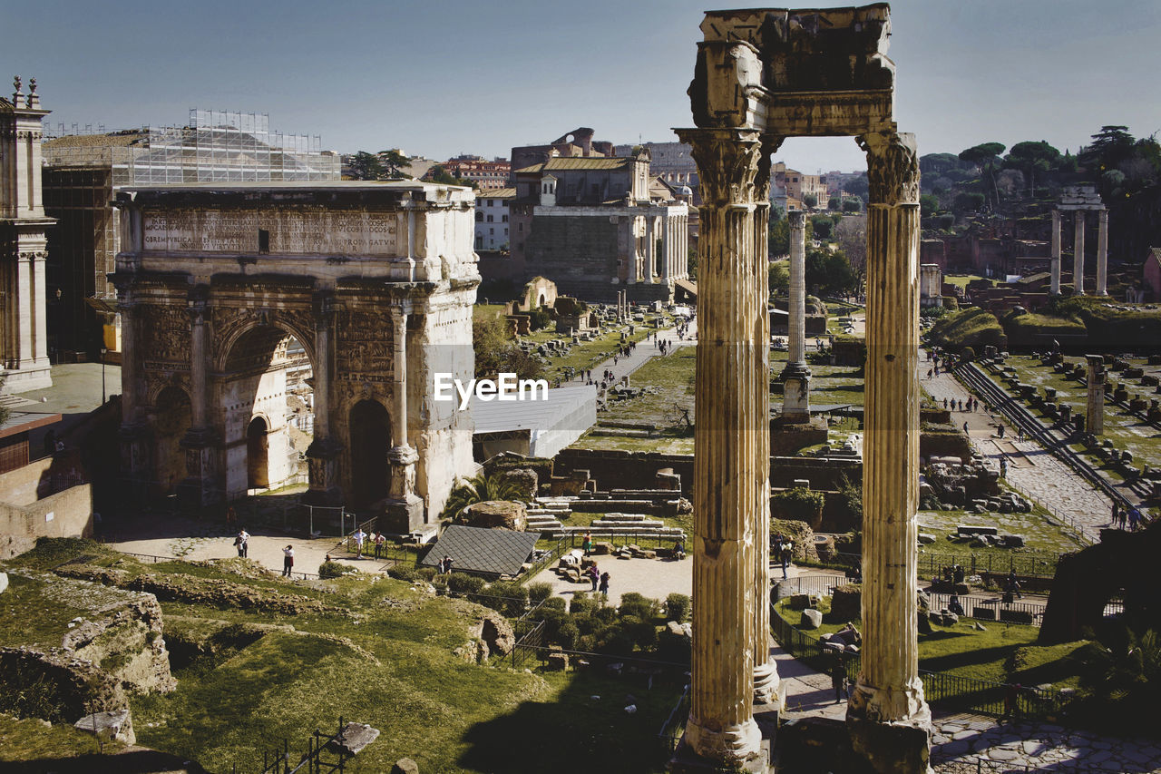 VIEW OF OLD RUINS