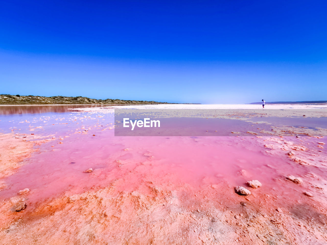 SCENIC VIEW OF BEACH AGAINST BLUE SKY