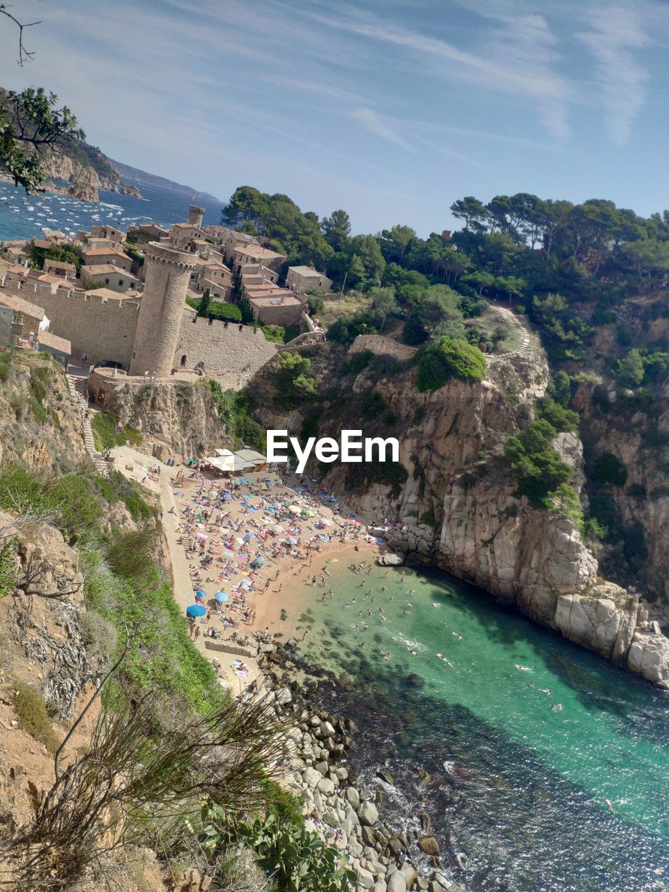 SCENIC VIEW OF SEA AGAINST TREES