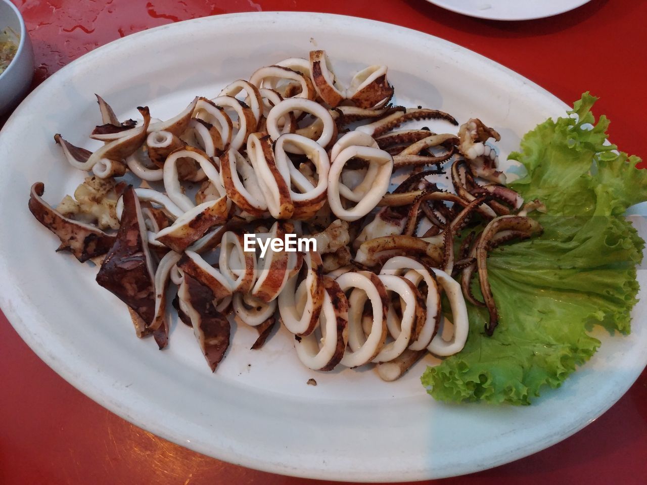 CLOSE-UP OF MEAL SERVED IN PLATE