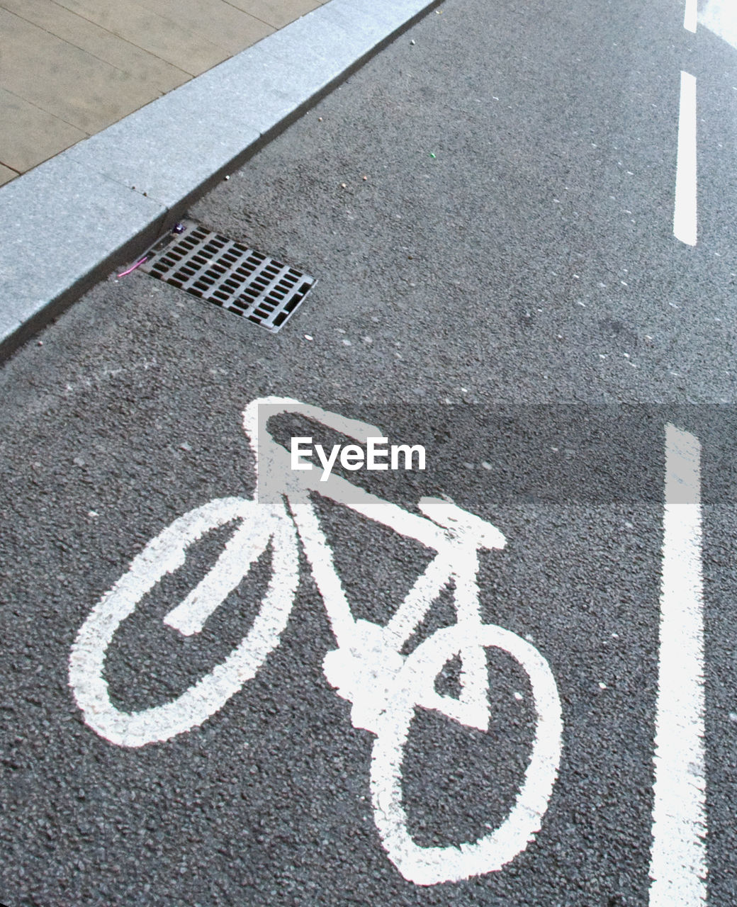 HIGH ANGLE VIEW OF ROAD SIGNS