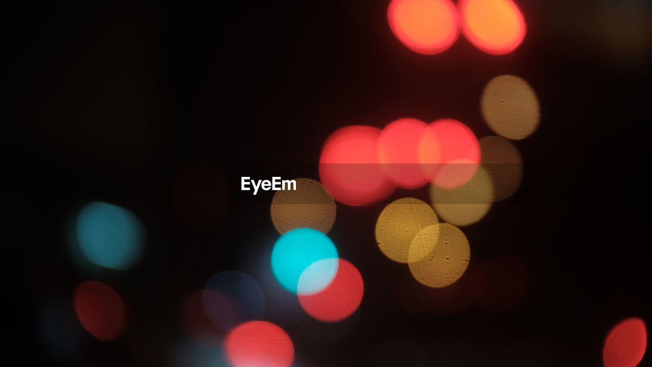 Defocused image of lights at night