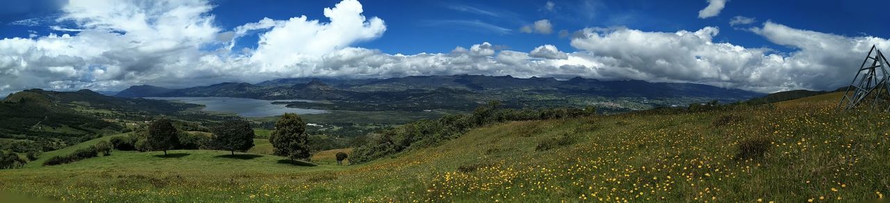 Panoramic view of landscape against sky