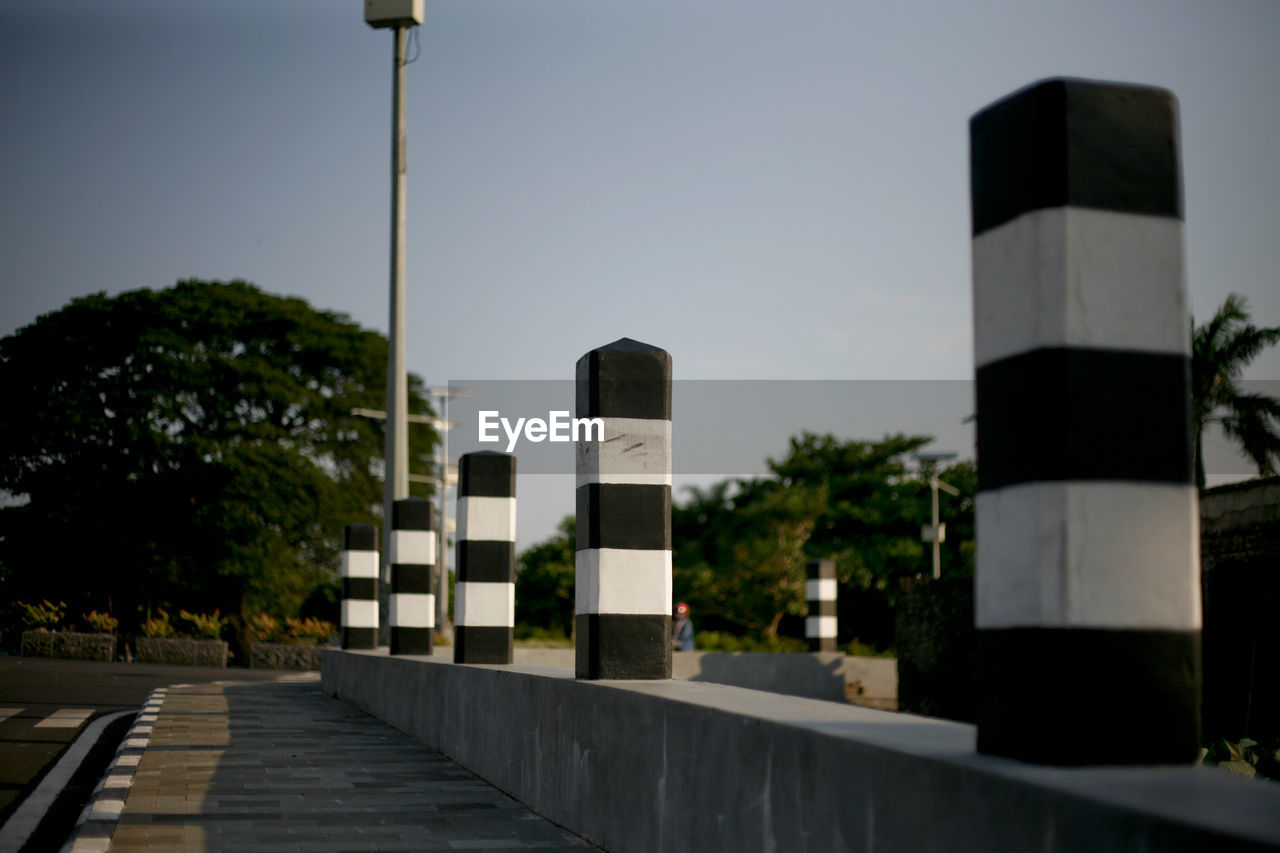 View of street against clear sky