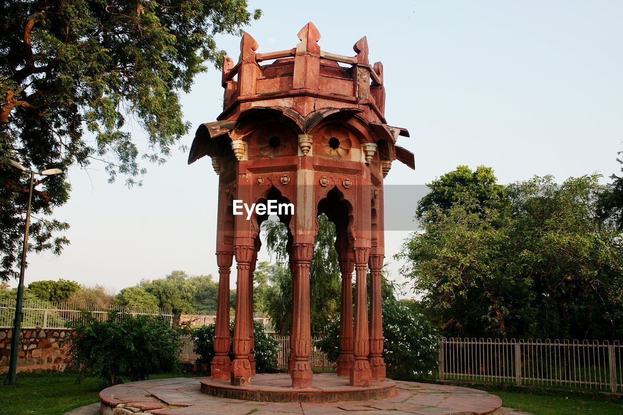 GAZEBO IN PARK AGAINST SKY