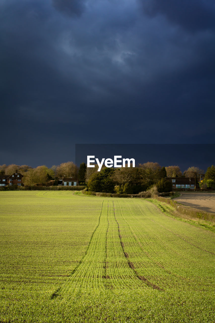 Countryside landscape against the sky