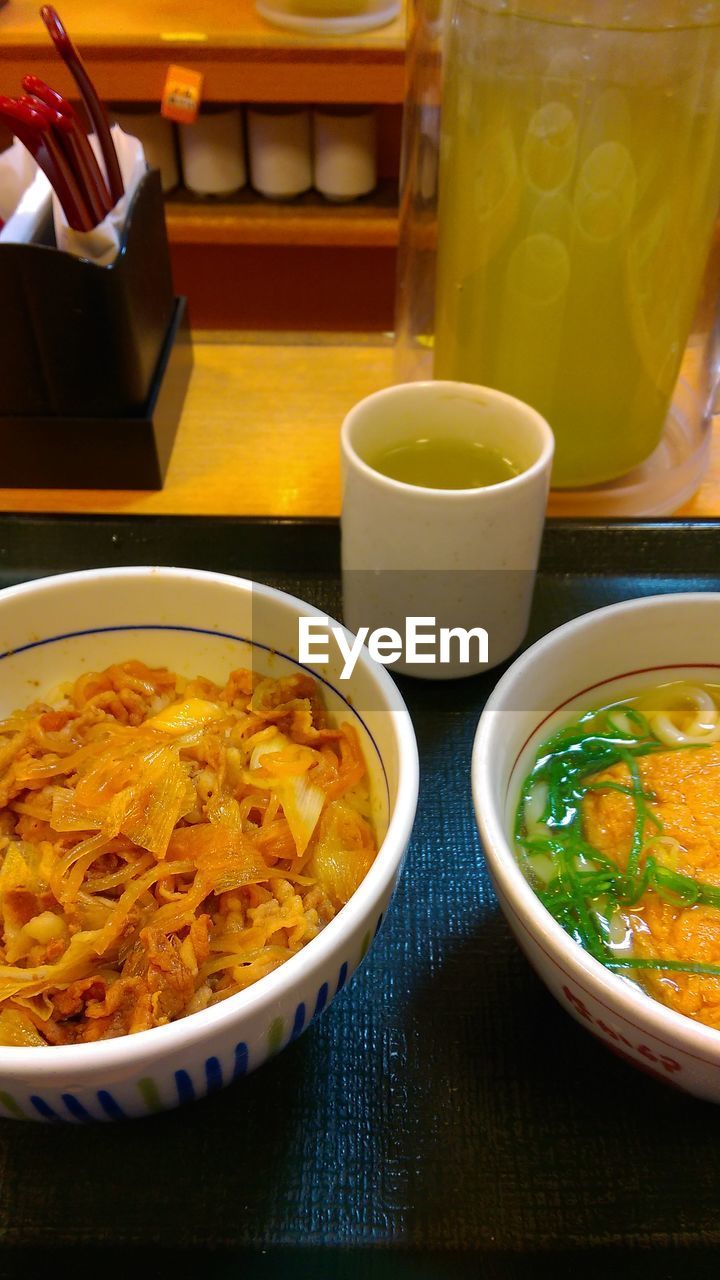 CLOSE-UP OF SERVED FOOD IN BOWL