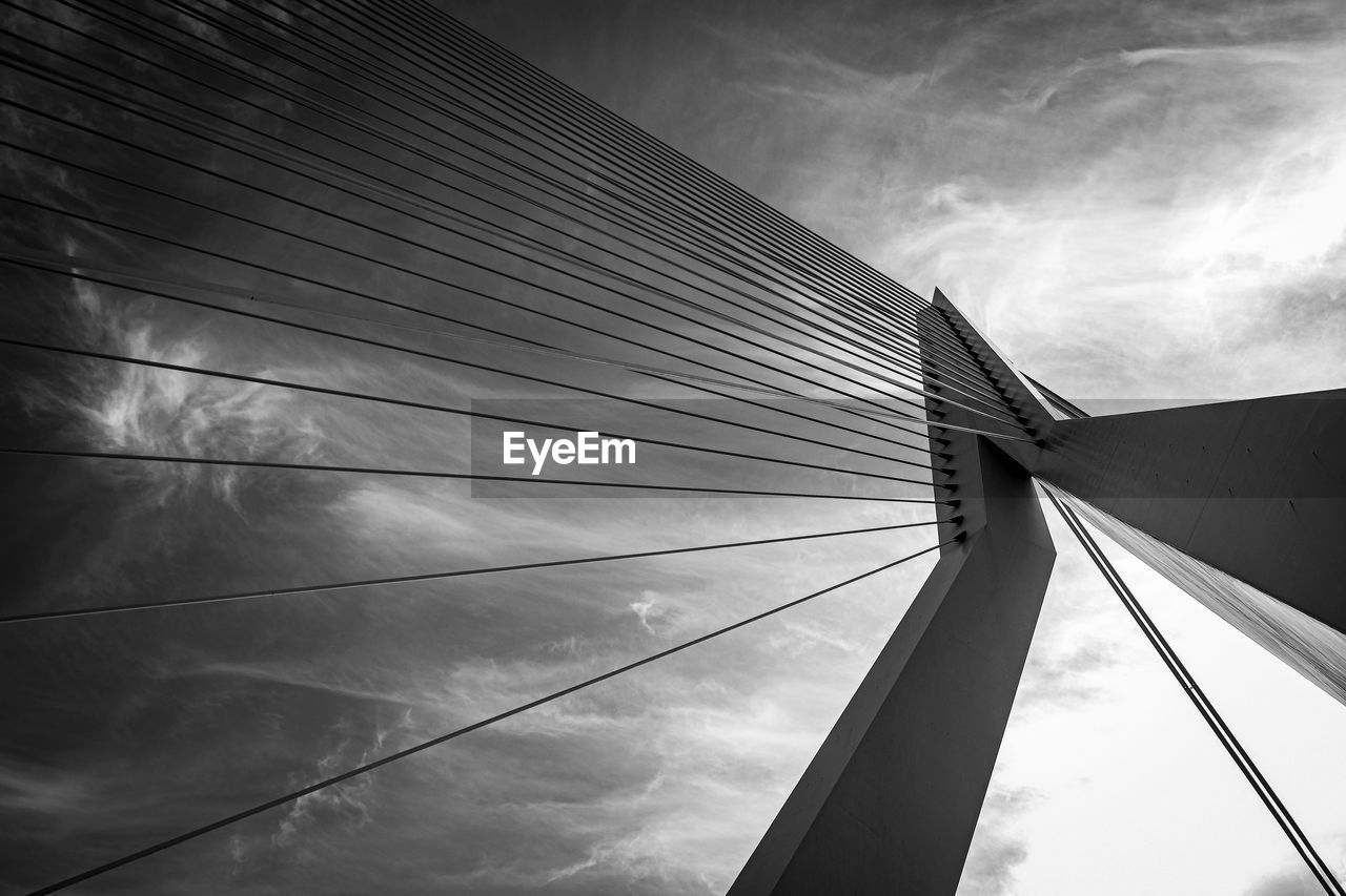 Low angle view of modern building against sky