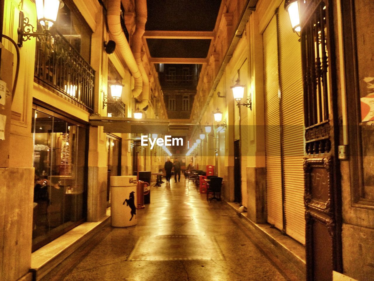 VIEW OF ILLUMINATED CITY STREET