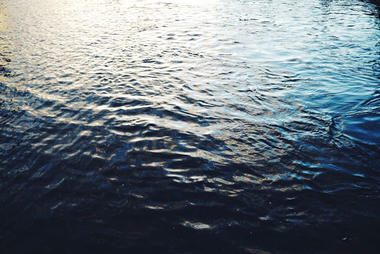 Close-up of rippled water