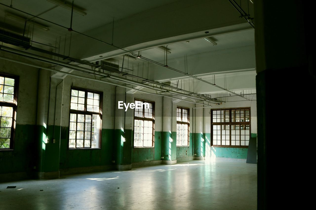 Interior of abandoned building