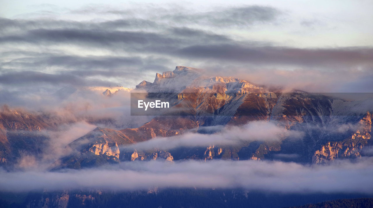 Aerial view of landscape against sky during sunset