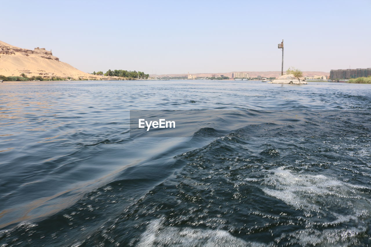 Scenic view of river against sky