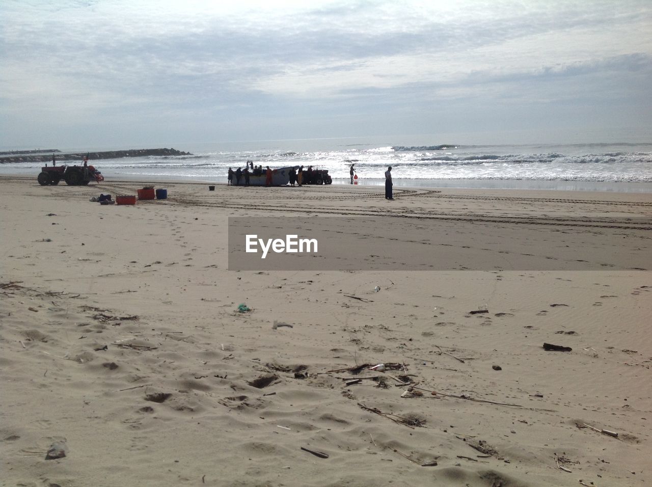 Scenic view of beach