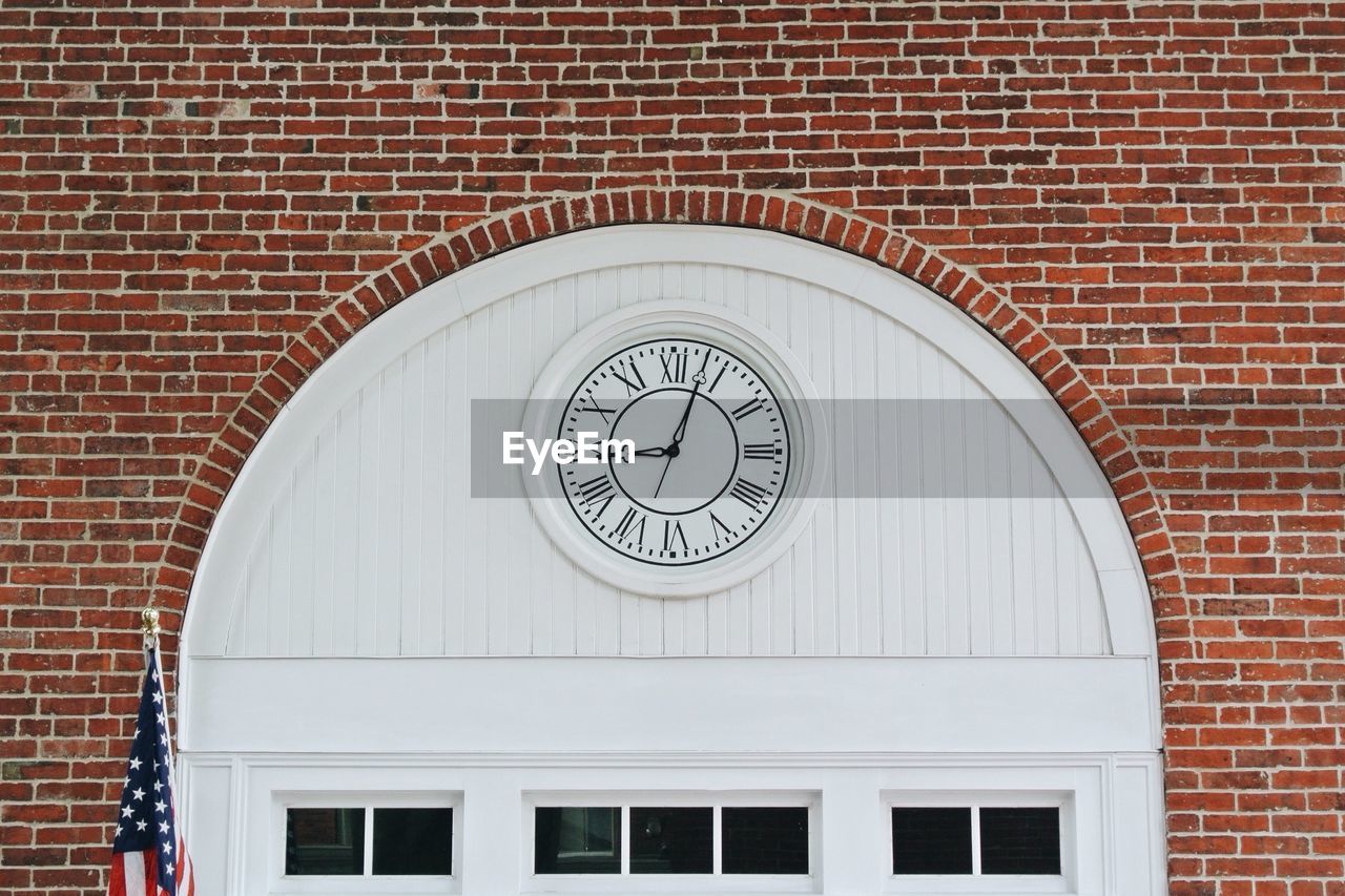 Clock on historic building