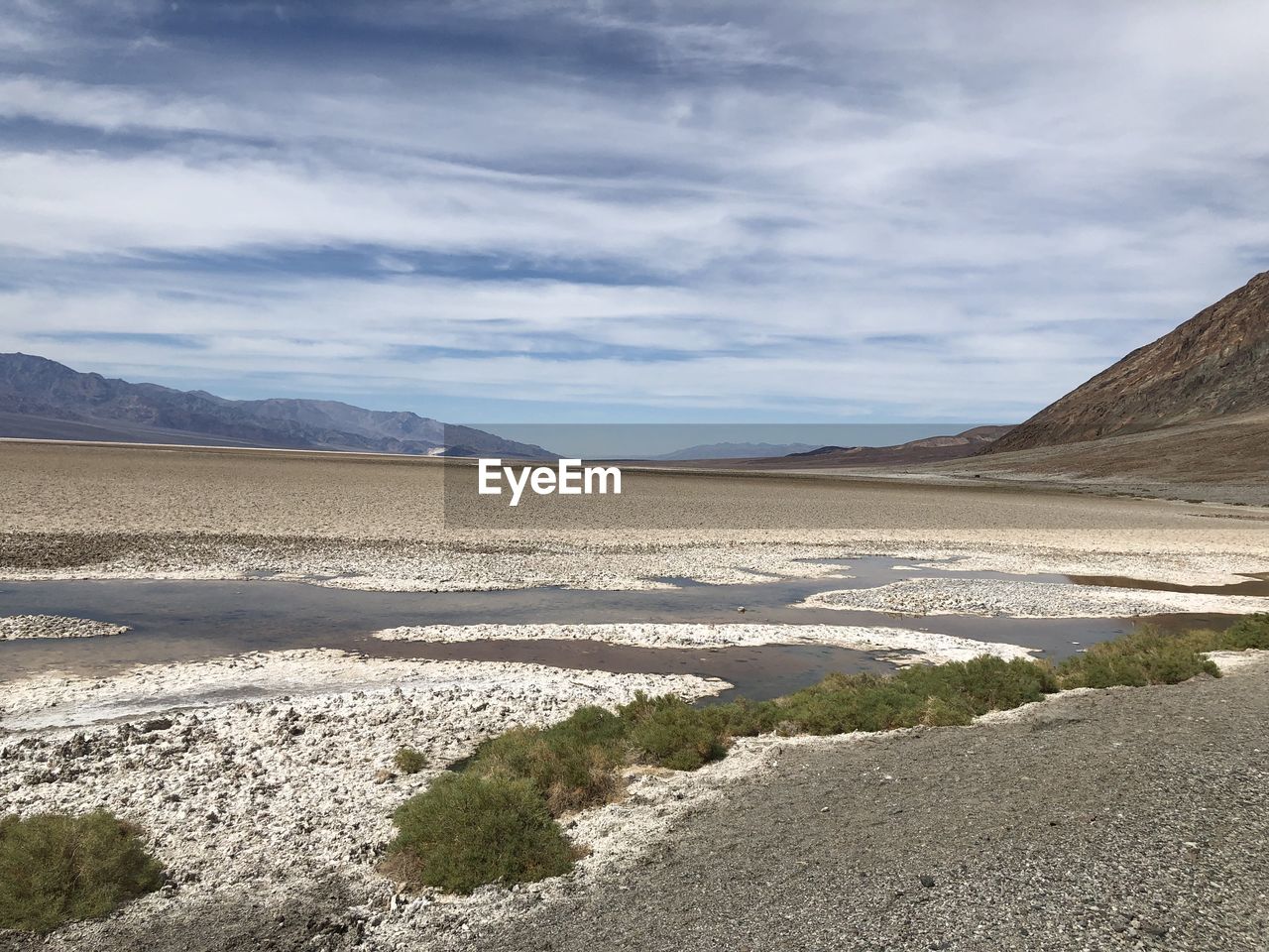 Scenic view of land against sky