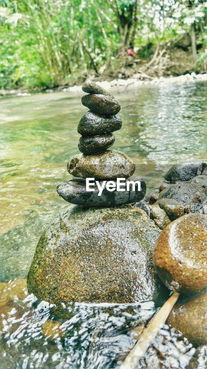 CLOSE-UP OF WATER ON ROCK