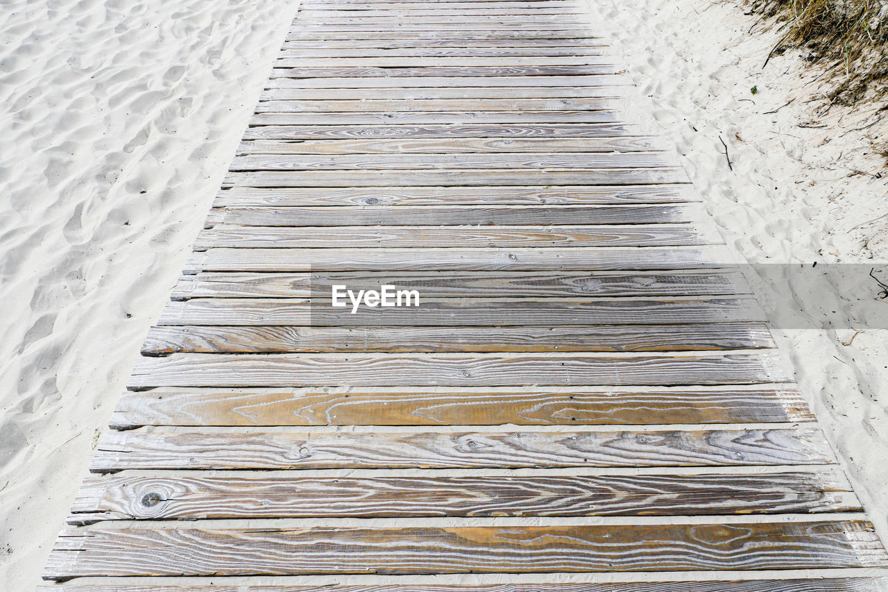 HIGH ANGLE VIEW OF BOARDWALK