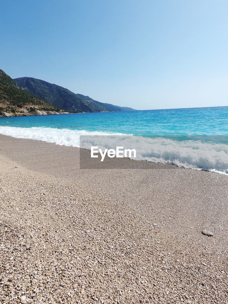 VIEW OF BEACH AGAINST CLEAR SKY