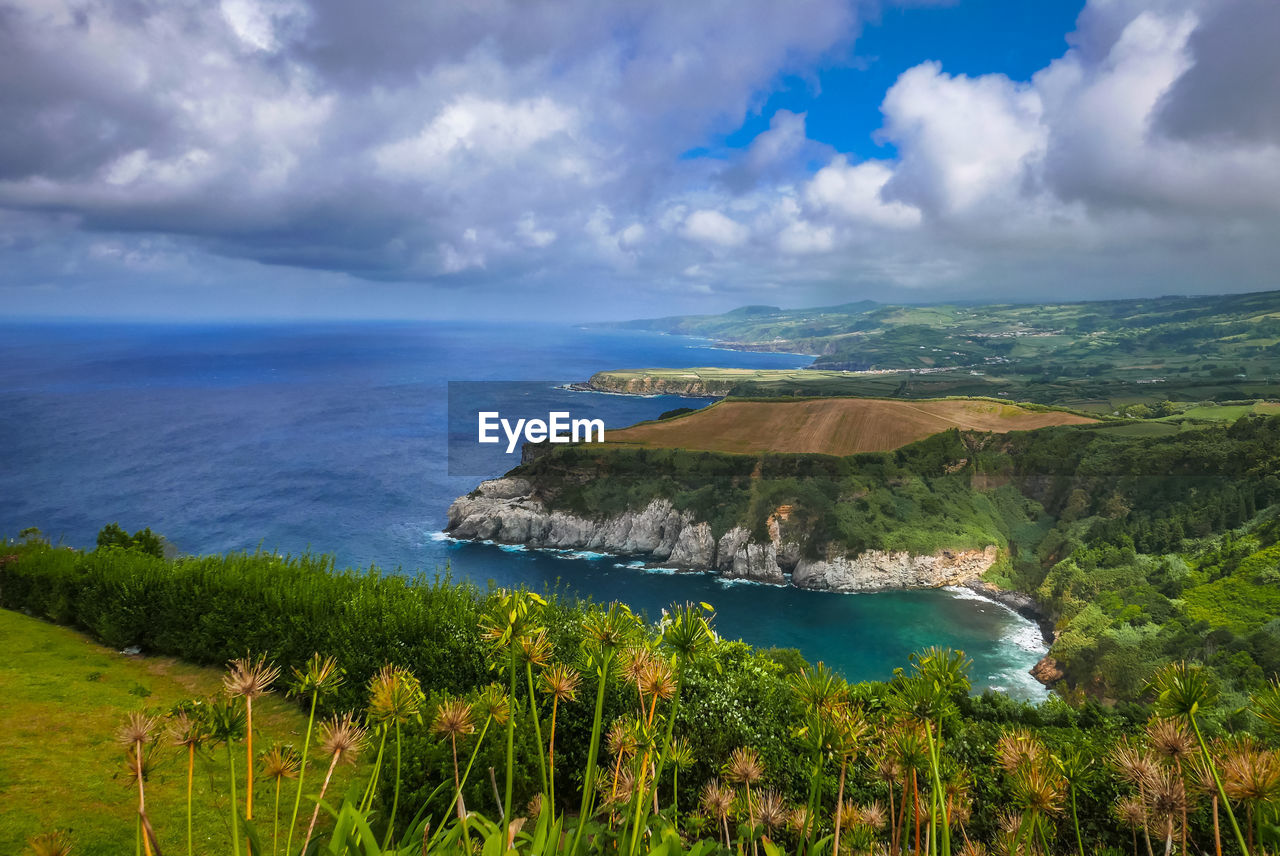 Scenic view of sea against sky