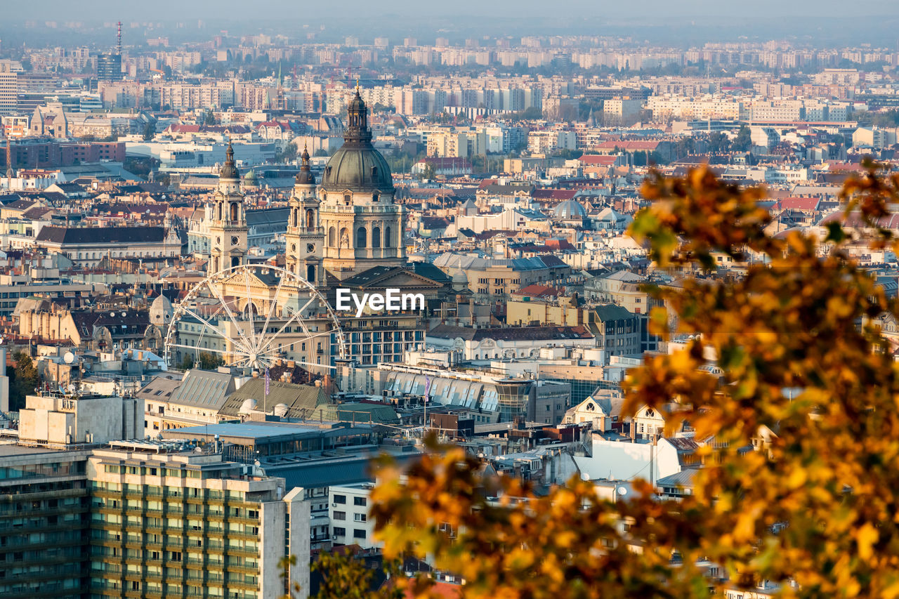 Saint stephen basilica with budapest city, hungary