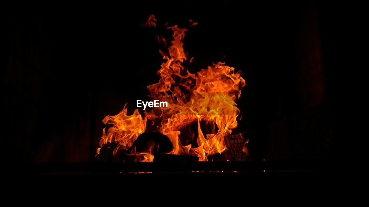 BONFIRE AT NIGHT