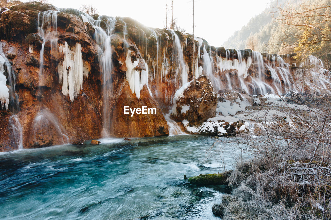 SCENIC VIEW OF WATERFALL