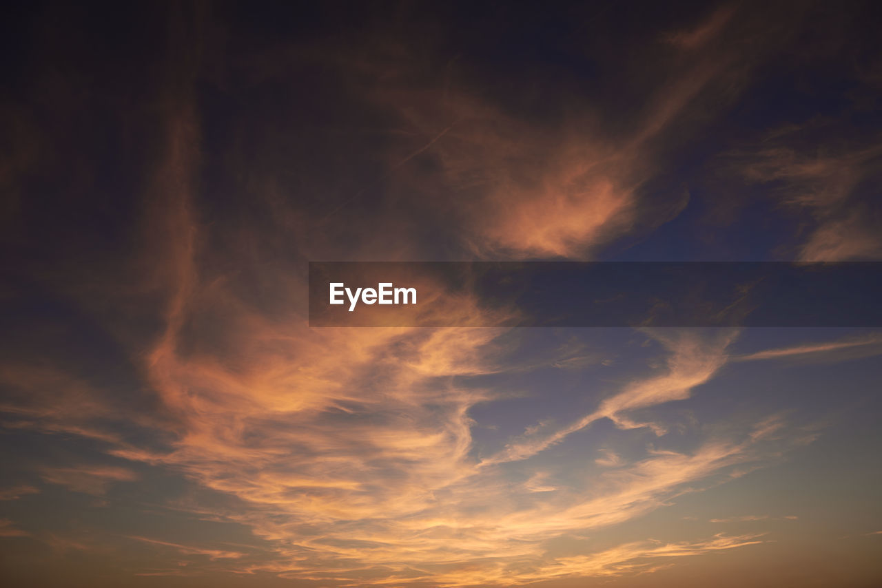 low angle view of clouds in sky