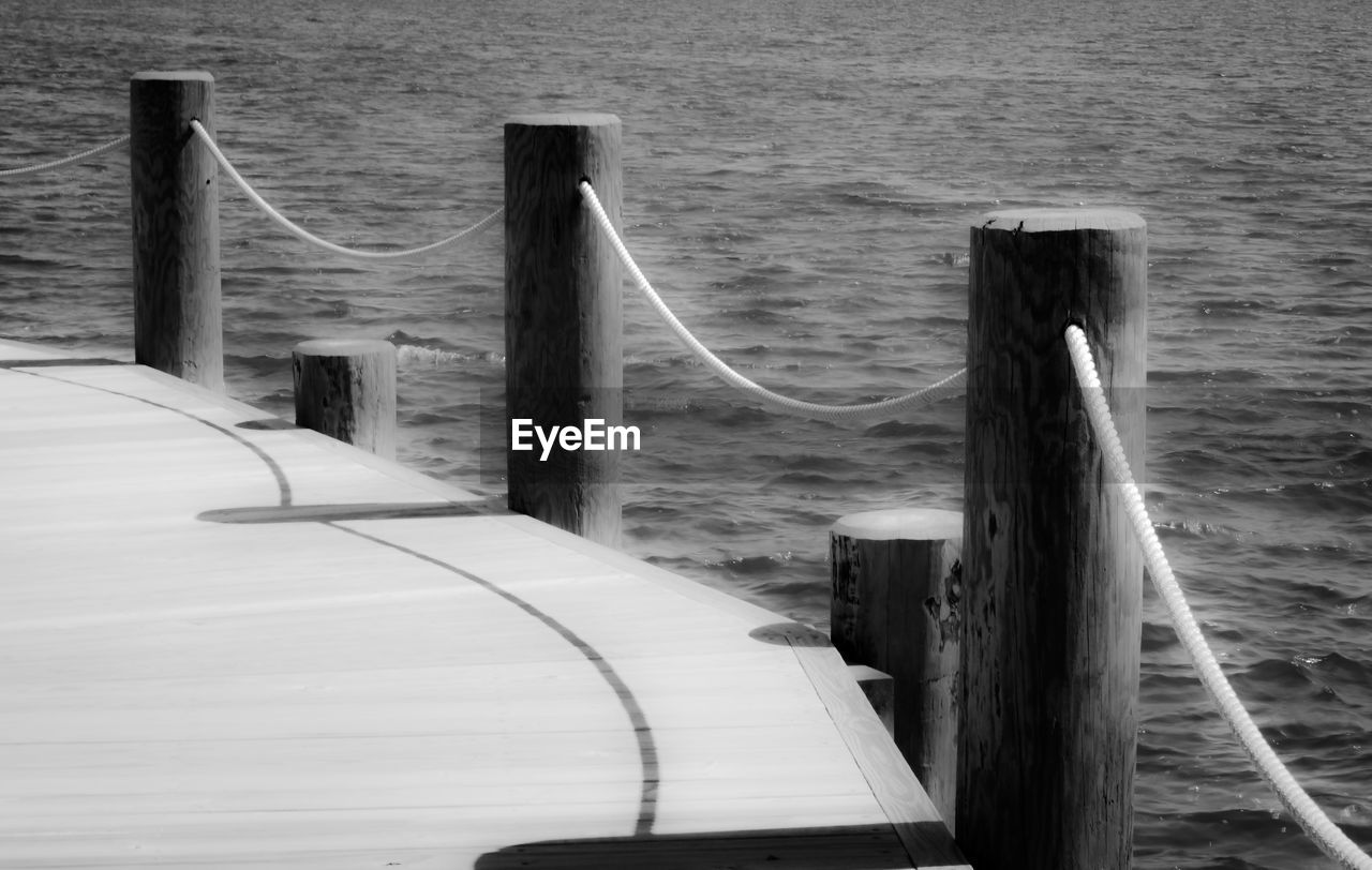 Pier on lake